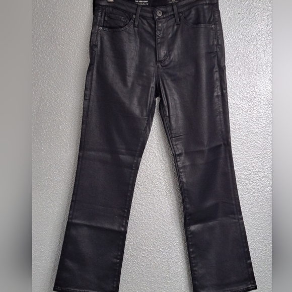 AG Adriano Goldschmied Black Jodi High-Rise Cropped Jeans   Size 27 - Picture 1 of 7